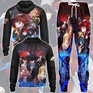 Persona 5 Royal Video Game All Over Printed T-shirt Tank Top Zip Hoodie Pullover Hoodie Hawaiian Shirt Beach Shorts Joggers   