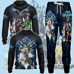 Kingdom Hearts Characters Video Game All Over Printed T-shirt Tank Top Zip Hoodie Pullover Hoodie Hawaiian Shirt Beach Shorts Joggers