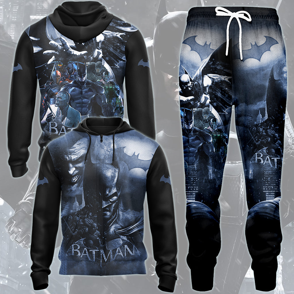 Batman: Arkham Origins Video Game All Over Printed T-shirt Tank Top Zip Hoodie Pullover Hoodie Hawaiian Shirt Beach Shorts Joggers