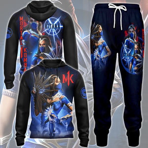 Mortal Kombat Kitana Video Game All Over Printed T-shirt Tank Top Zip Hoodie Pullover Hoodie Hawaiian Shirt Beach Shorts Joggers   