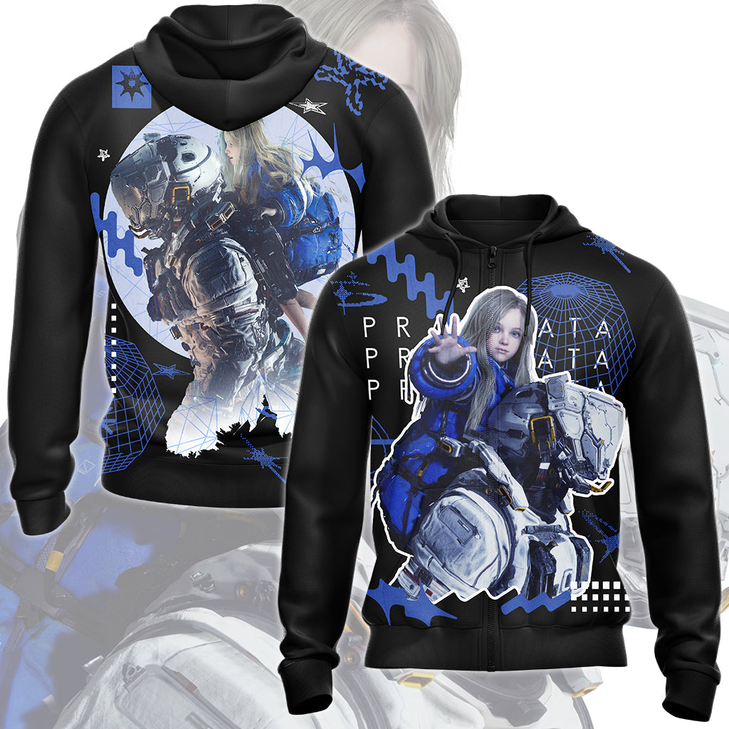 Pragmata Video Game All Over Printed T-shirt Tank Top Zip Hoodie Pullover Hoodie Hawaiian Shirt Beach Shorts Joggers Zip Hoodie