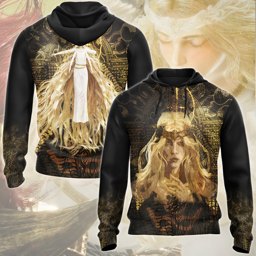 Elden Ring Miquella the Kind Video Game All Over Printed T-shirt Tank Top Zip Hoodie Pullover Hoodie Hawaiian Shirt Beach Shorts Joggers