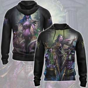 World Of Warcraft Stormrage Love Triangle Illidan Stormrage, Malfurion Stormrage, Tyrande Whisperwind Video Game All Over Printed T-shirt Tank Top Zip Hoodie Hawaiian Shirt Beach Shorts Joggers Zip Hoodie S