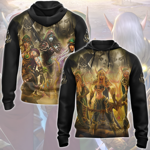 World Of Warcraft The Windrunner Sisters - Alleria, Sylvanas, Vereesa Video Game All Over Printed T-shirt Tank Top Zip Hoodie Pullover Hoodie Hawaiian Shirt Beach Shorts Joggers Zip Hoodie S