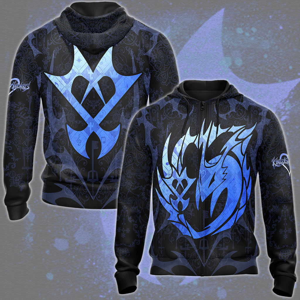 Kingdom Hearts Symbols The Unversed Emblem Video Game All Over Printed T-shirt Tank Top Zip Hoodie Pullover Hoodie Hawaiian Shirt Beach Shorts Joggers