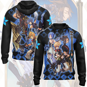 Kingdom Hearts Terra, Ventus and Aqua (Wayfinder trio) Video Game All Over Printed T-shirt Tank Top Zip Hoodie Pullover Hoodie Hawaiian Shirt Beach Shorts Joggers Zip Hoodie S