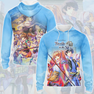 The Legend of Heroes: Trails in the Sky Video Game All Over Printed T-shirt Tank Top Zip Hoodie Pullover Hoodie Hawaiian Shirt Beach Shorts Joggers Zip Hoodie S