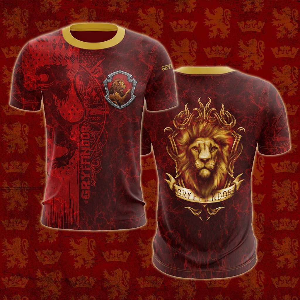 The Brave Gryffindor Harry Potter New Unisex 3D T-shirt   