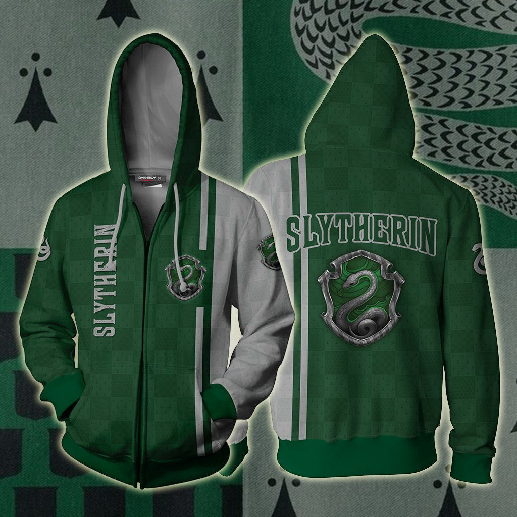 Proud To Be A Slytherin Harry Potter Unisex 3D T-shirt Zip Hoodie S 
