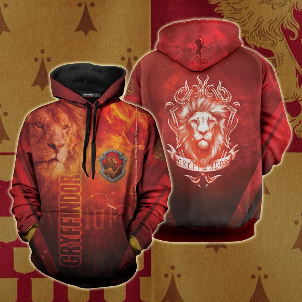 Gryffindor Harry Potter New Look Unisex 3D T-shirt Hoodie S 