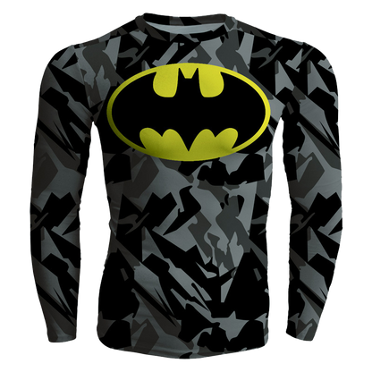 Batman Emblem Long Sleeve Compression T-shirt   