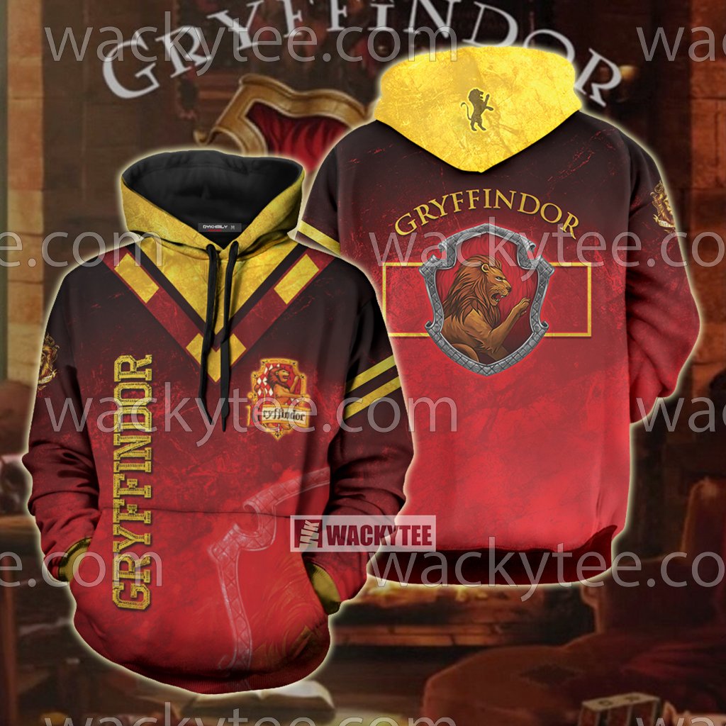 Gryffindor Let Deeds Reveal Your Heart 3D T-shirt Hoodie S 