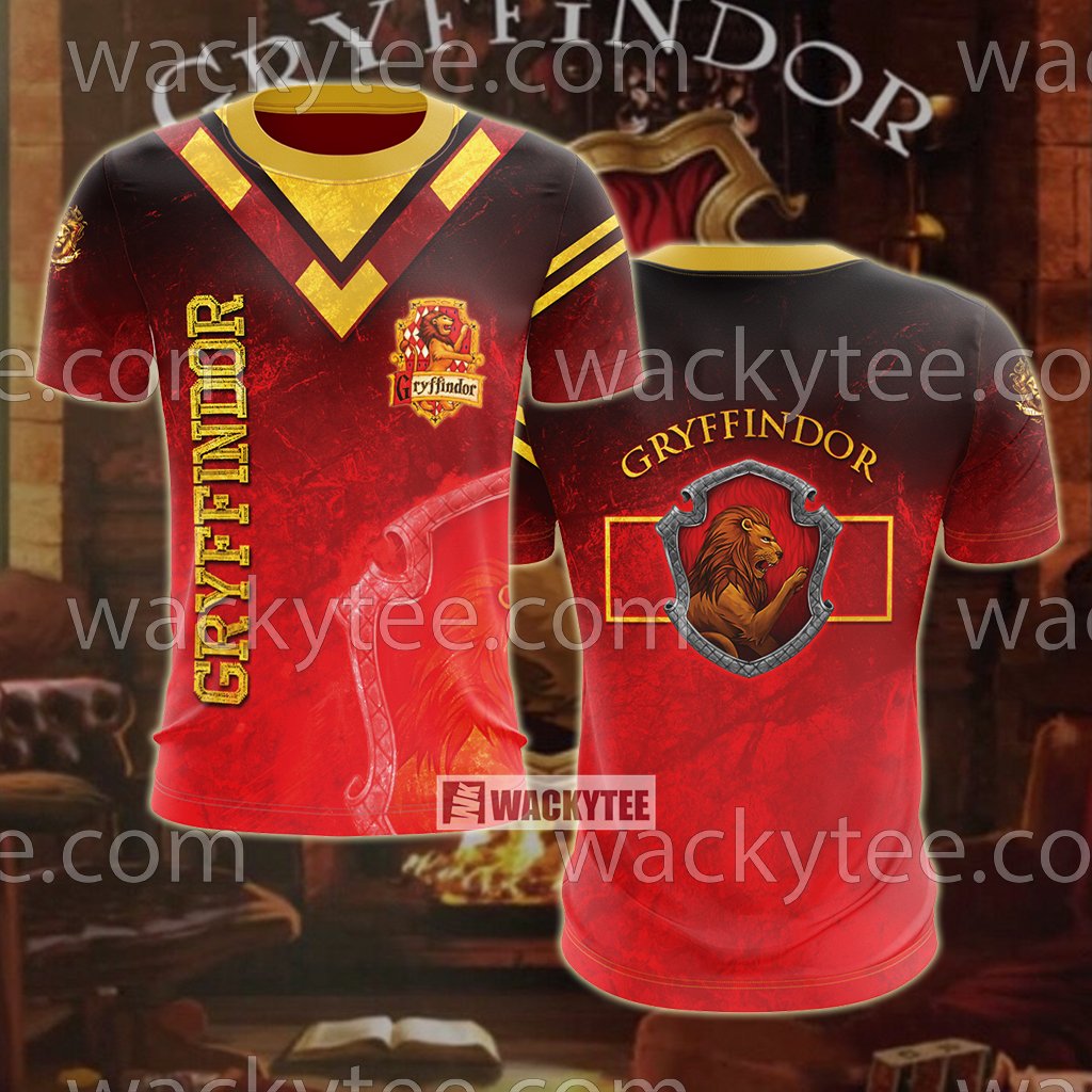 Gryffindor Let Deeds Reveal Your Heart 3D T-shirt   