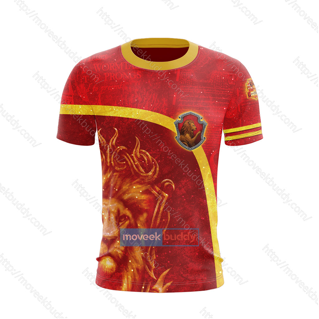 Gryffindor House Harry Potter New Unisex 3D T-shirt   