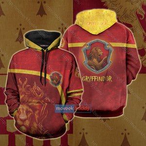 Gryffindor House Harry Potter New Unisex 3D T-shirt Hoodie S 