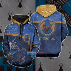 Ravenclaw House Harry Potter New Unisex 3D T-shirt Hoodie S 