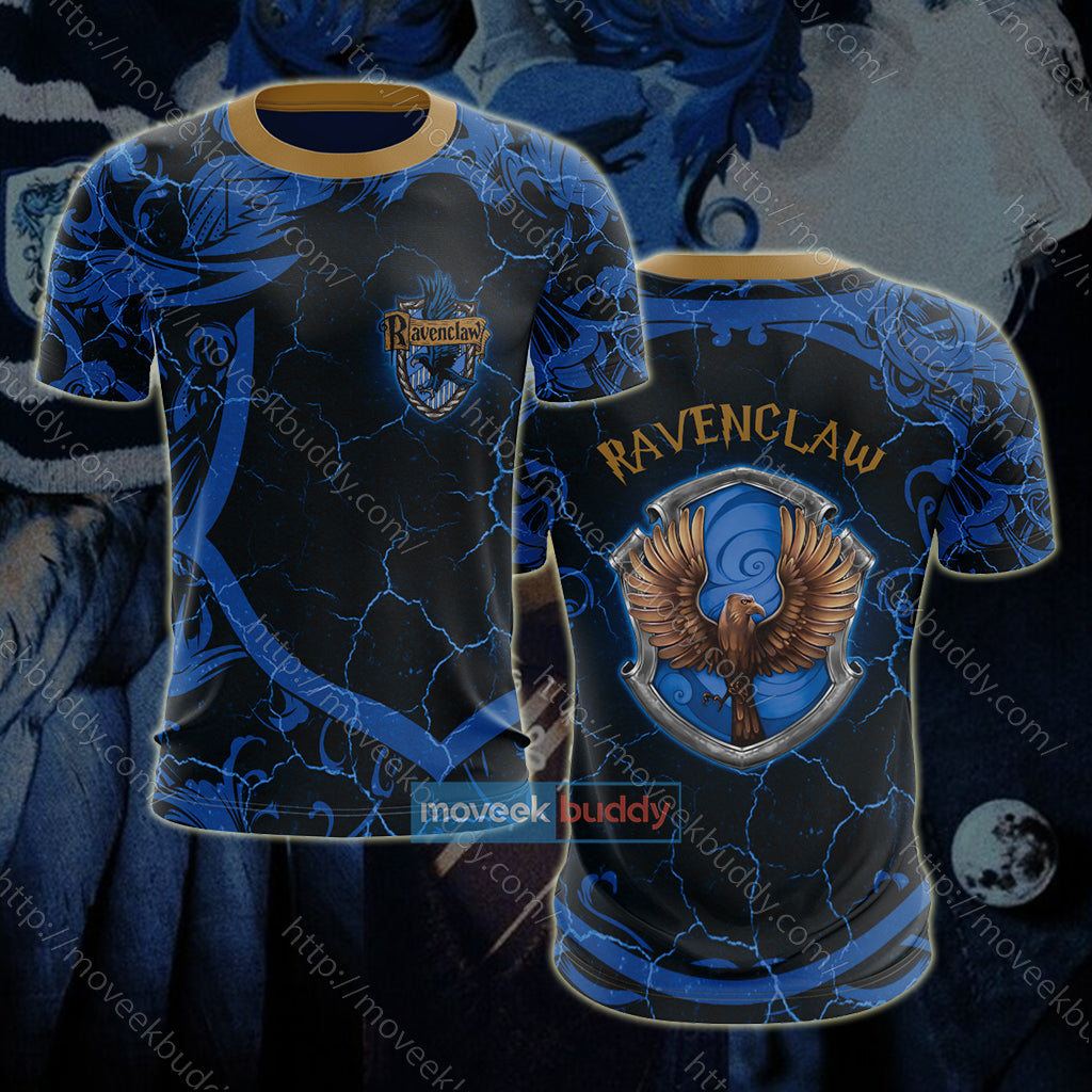 Hogwarts Wise Like A Ravenclaw Harry Potter New Unisex 3D T-shirt   