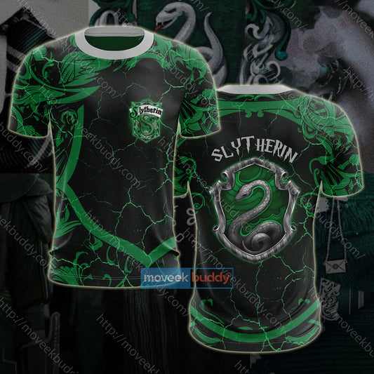 Hogwarts Cunning Like A Slytherin Harry Potter New Unisex 3D T-shirt   