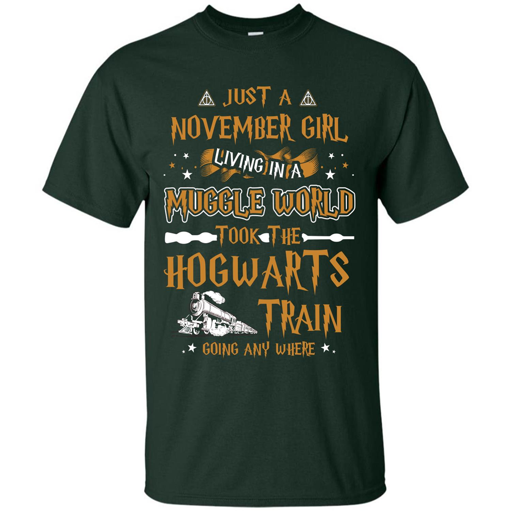 Harry Potter T-shirt Just A November Girl Living In A Muggle World   
