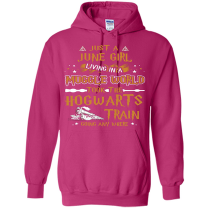Harry Potter T-shirt Just A June Girl Living In A Muggle World   