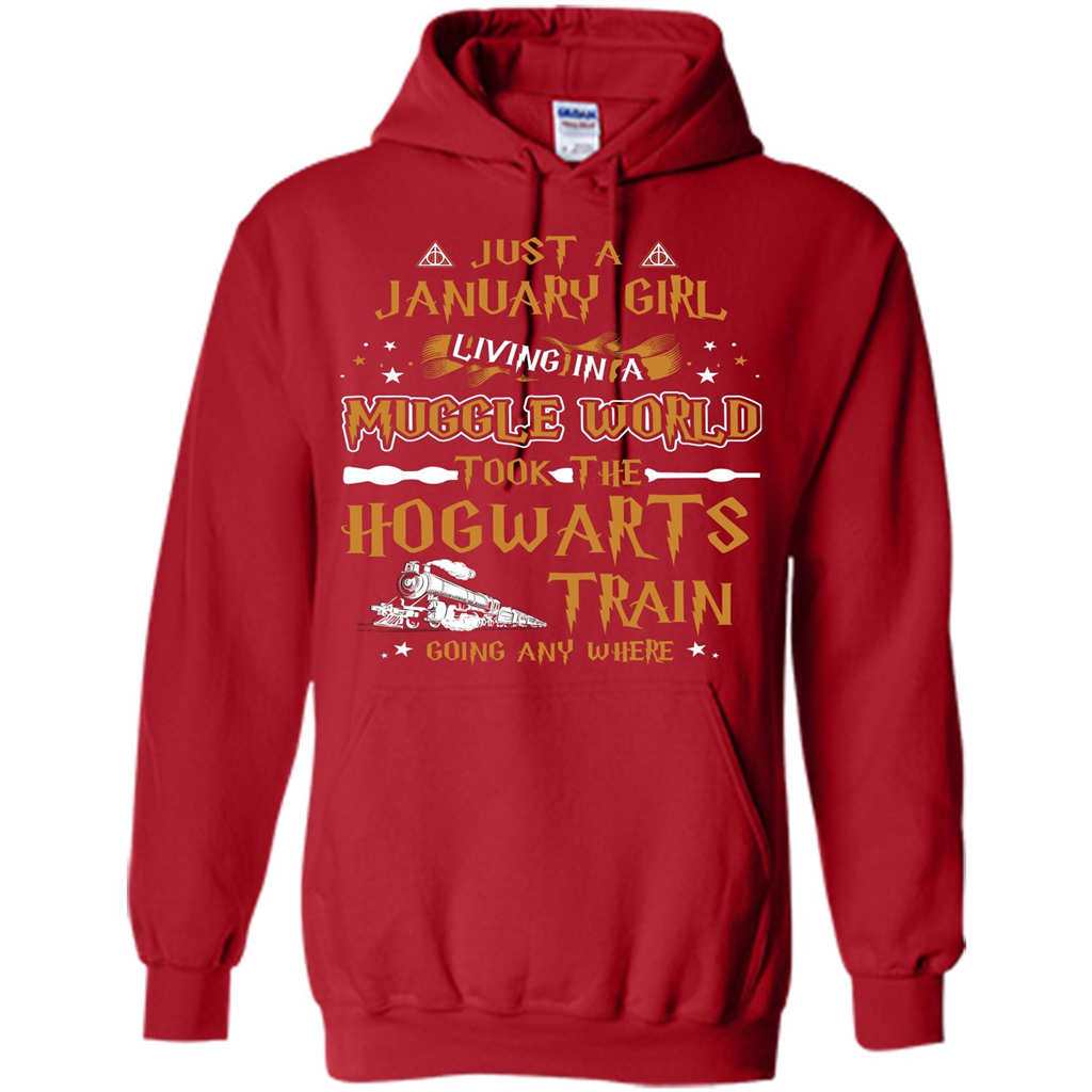 Harry Potter T-shirt Just A January Girl Living In A Muggle World   