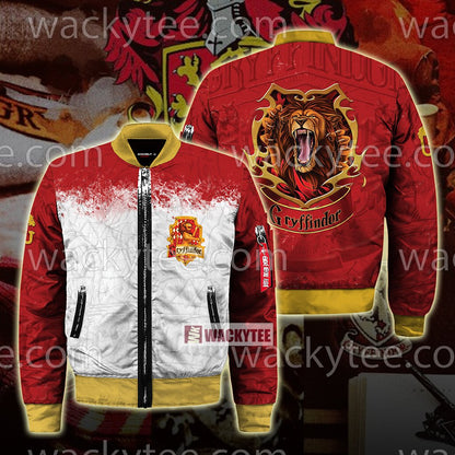 Gryffindor Wear Your House Colours With Pride Unisex 3D T-shirt Bomber Jacket S 