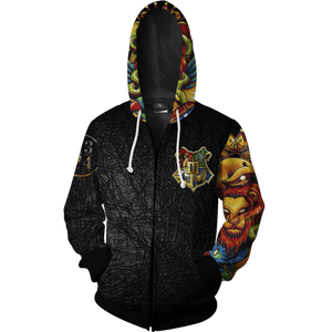 Hogwarts zip up hoodie sales