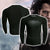 Justice League Henry Cavill Black Superman Cosplay Long Sleeve Compression T-shirt US/EU XXS  