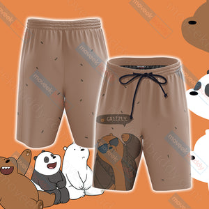 We Bare Bears - Grizzly Beach Shorts S  