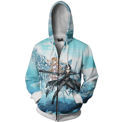 Sword Art Online Zip Up Hoodie   