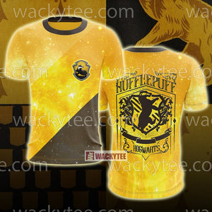 Hufflepuff House Hogwarts Harry Potter New Unisex 3D T-shirt   