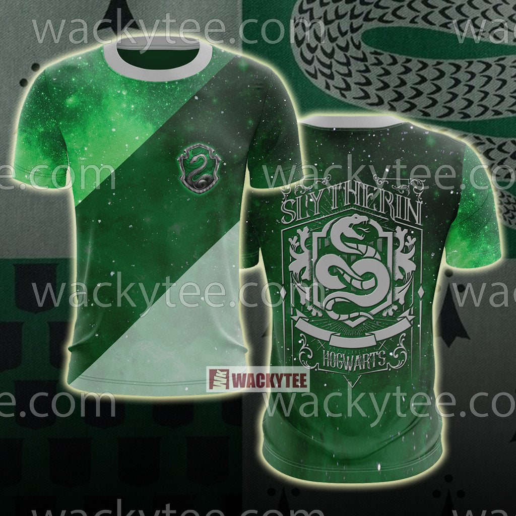 Slytherin House Hogwarts Harry Potter New Unisex 3D T-shirt   