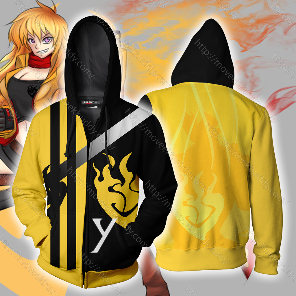 Rwby zip 2025 up hoodie