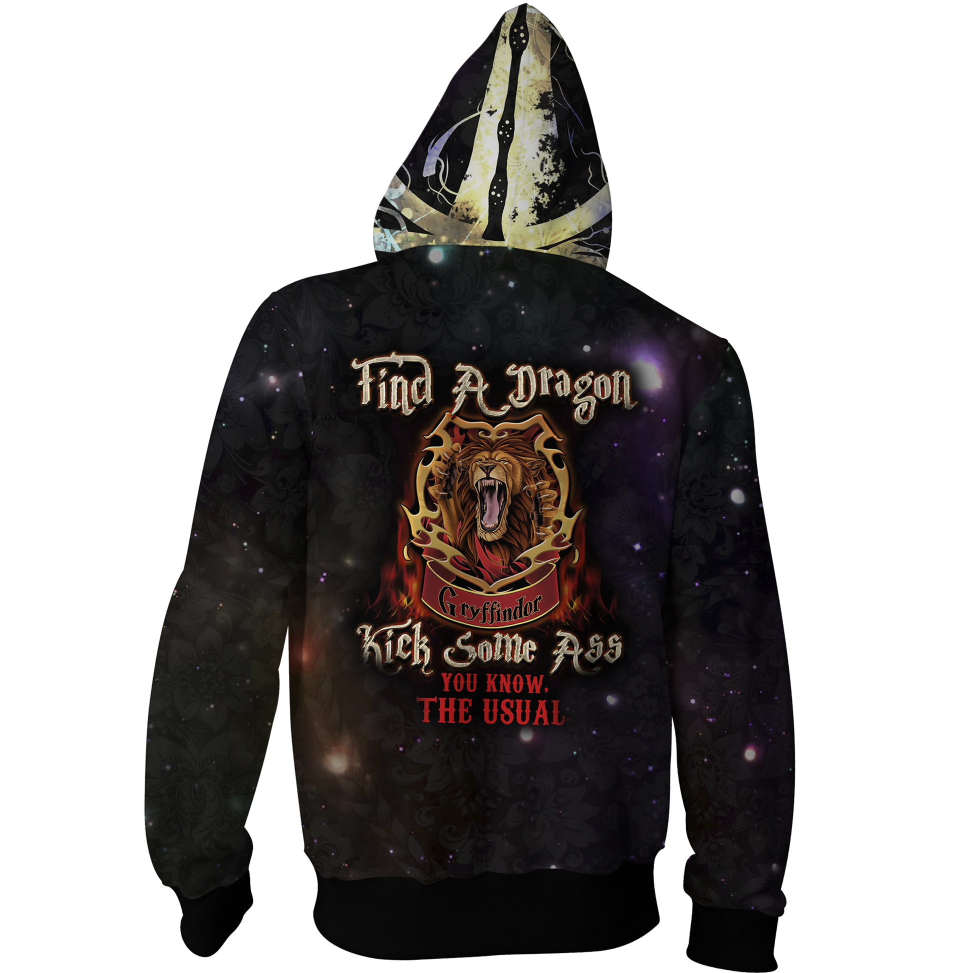 Gryffindor Harry Potter - Find A Dragon Kick Some A** You Know The Usual   