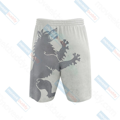 House Stark Game Of Thrones 3D Beach Shorts   
