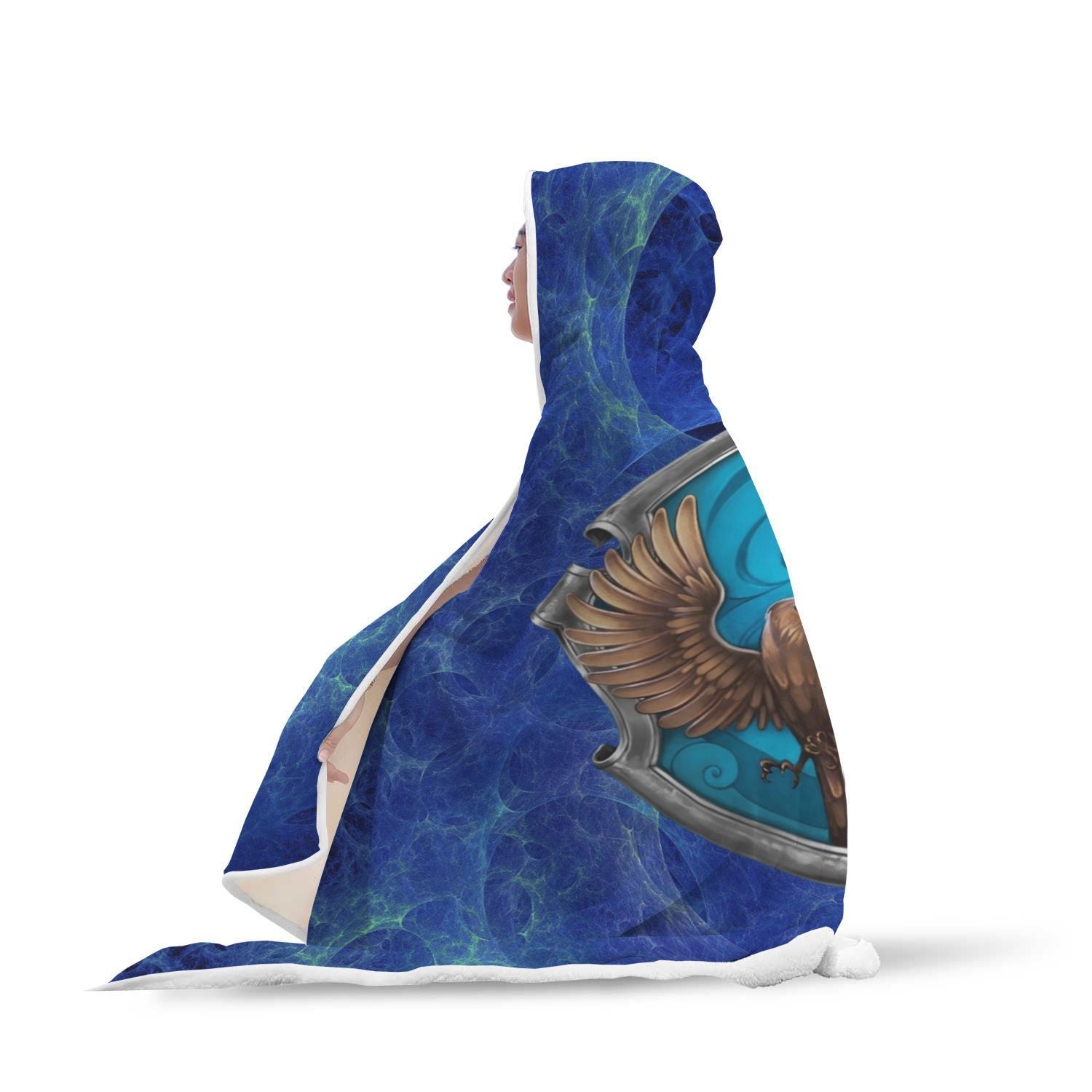 Wise Like A Ravenclaw Harry Potter 3D Hooded Blanket   