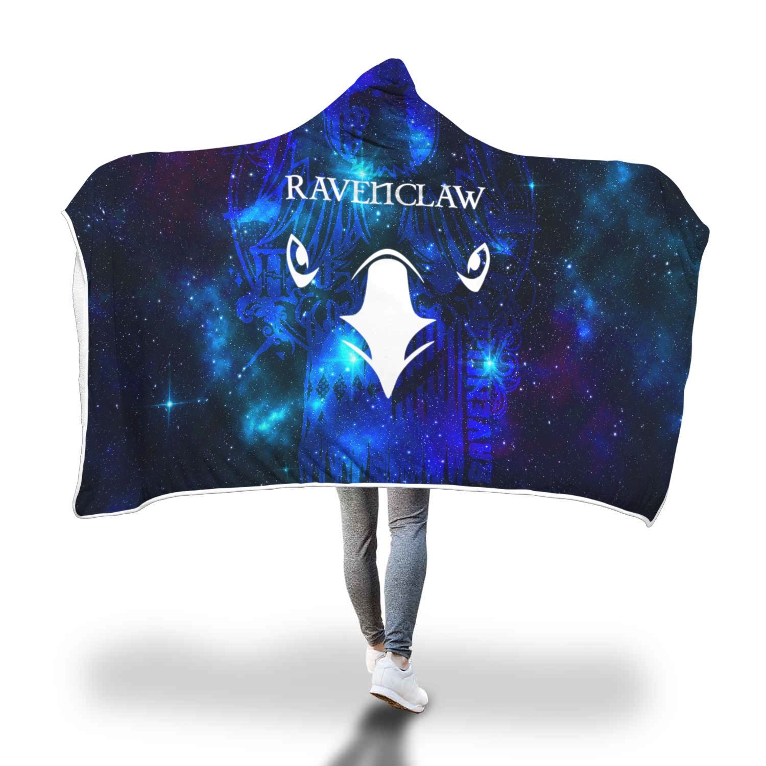 Quidditch Ravenclaw Harry Potter 3D Hooded Blanket Adult 80"x60"  