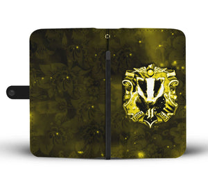 The Hufflepuff Badger Harry Potter Version Galaxy 3D Wallet Case   