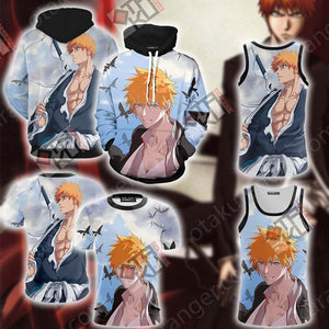 Bleach Kurosaki Ichigo Unisex 3D T-shirt   