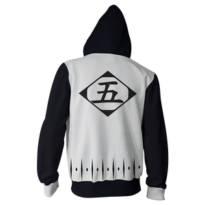 Bleach Shinji Hirako 5th Division Cosplay Zip Up Hoodie Jacket   