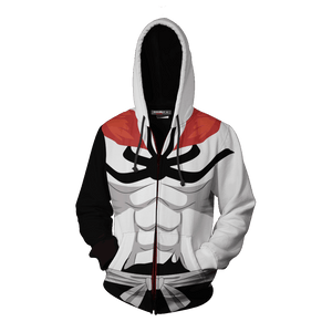 Bleach Vasto Lorde Ichigo Cosplay Zip Up Hoodie Jacket   