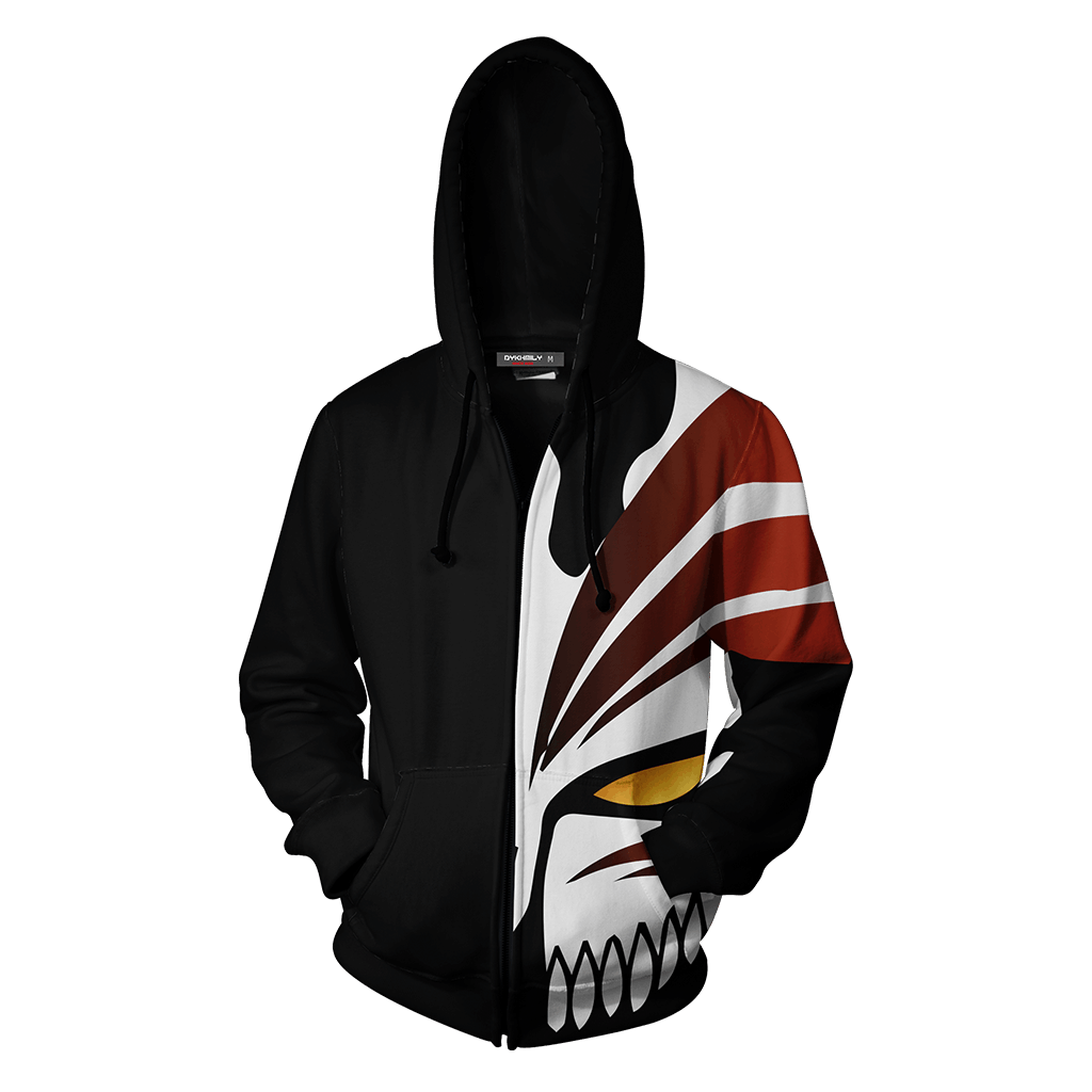 Bleach Vasto Lorde Ichigo Cosplay Zip Up Hoodie Jacket - WackyTee