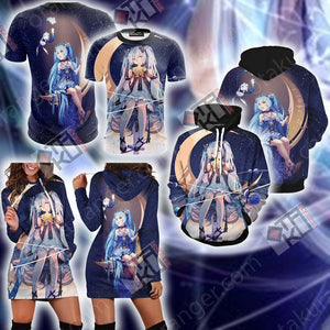 Hatsune Miku 3D Hoodie Dress   