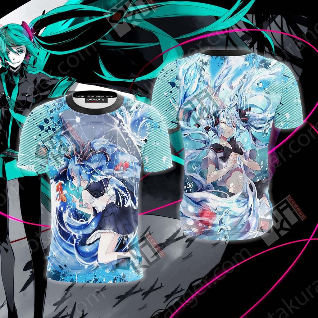 Hatsune Miku New Version Unisex 3D T-shirt T-shirt 4XL 