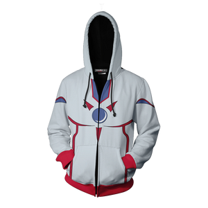 Yu-Gi-Oh! Elemental HERO Neos Cosplay Zip Up Hoodie Jacket   