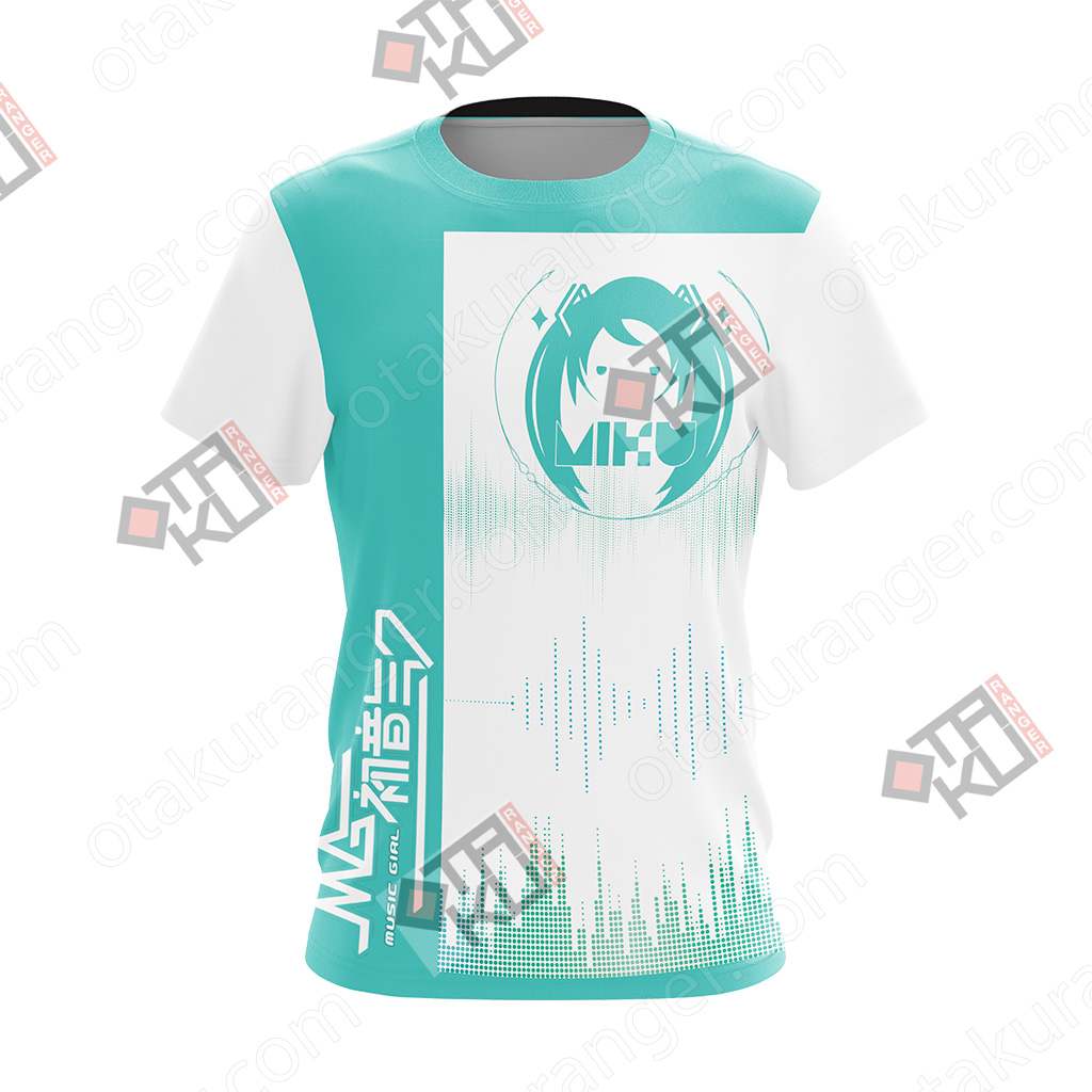 Hatsune Miku T-shirt Zip Hoodie   