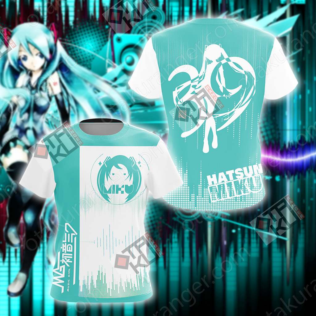 Hatsune Miku T-shirt Zip Hoodie T-shirt S 
