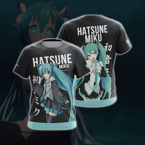 Hatsune Miku Unisex 3D T-shirt T-shirt S 