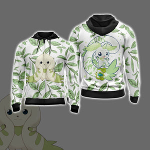 Digimon - Terriermon New Unisex 3D T-shirt Zip Hoodie S 