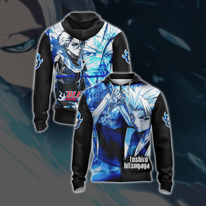 Bleach Toshiro Hitsugaya New Unisex 3D T-shirt Zip Hoodie S 